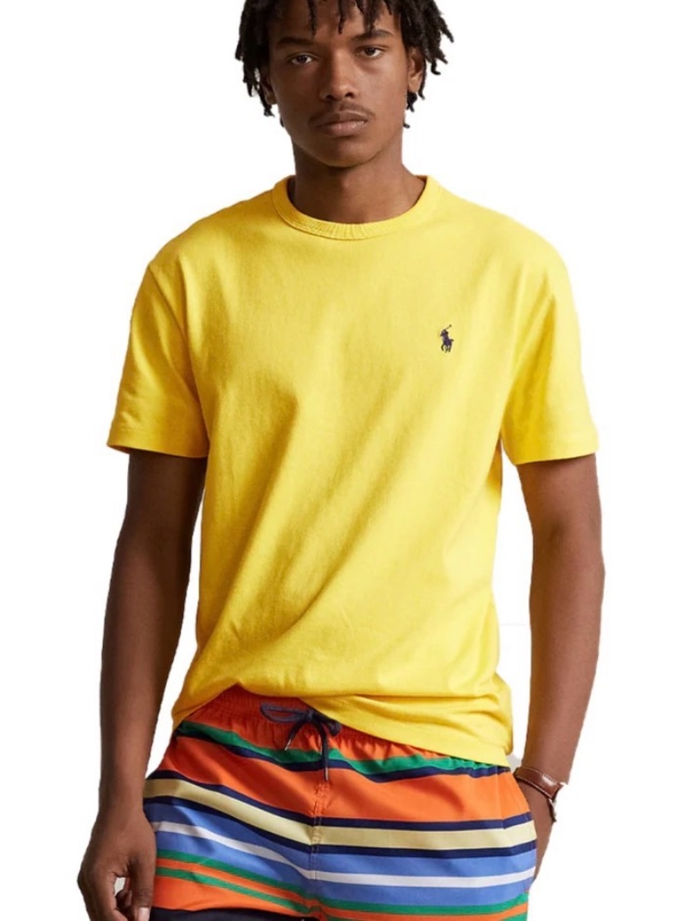 Polo by Ralph Lauren Yellow Short-Sleeve Crewneck T-Shirt with Navy Pony 2XLT - Picture 6 of 8